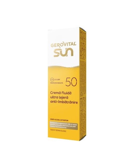 crema-fluida-de-fata-anti-imbatranire-cu-spf-50-sun-50-ml-gerovital-O43795-farmacia-morpheus Crema Fluida de Fata Anti-Imbatranire cu SPF 50 Sun, 50 ml, Gerovital