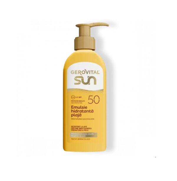 Emulsie Hidratanta pentru Plaja cu SPF 50 Sun, 200 ml, Gerovital