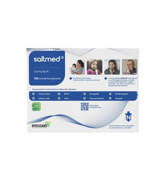 Salinator inhalator Saltmed Tip N Inhalator aer salin uscat Tip N Saltmed pentru tratament respirator eficient.