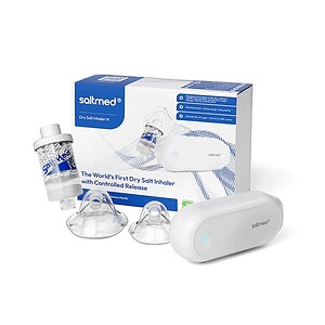 Inhalator Salin Uscat Tip N Saltmed pentru tratament respirator eficient.