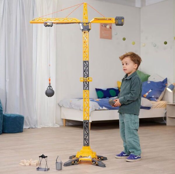 Jucarie macara RC Titan cu telecomandă pentru copii, 3 ani, Dickie Toys.