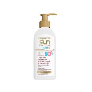 Lotiune cu Protectie Solara pentru Copii si Bebelusi SPF 50+ Sun Sensitive Kids, 200 ml, Gerovital