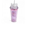 Paletă de Machiaj Unicorn Martinelia Pahar cu capac de unicorn și pai, ideal pentru machiaj și băuturi pentru copii.