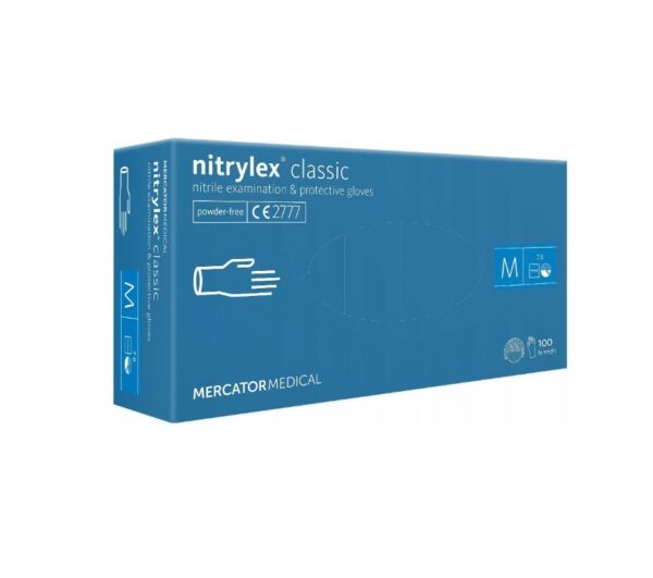 Manusi de Unica Folosinta, 100 Bucati, Nitrylex Classic, M, Mercator Medical