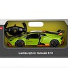 Mașină telecomandă Lamborghini Huracan STO, verde, scara 1:14, Rastar, pentru colecție și joacă.