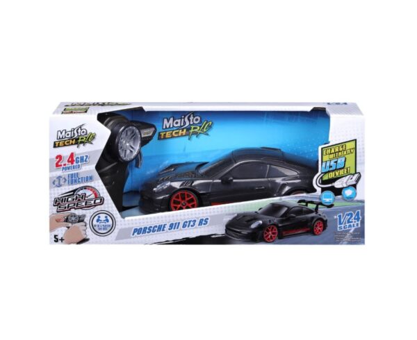 Mașinuță telecomandă Porsche 911 GT3 RS, scara 1:24, Maisto, pentru copii.