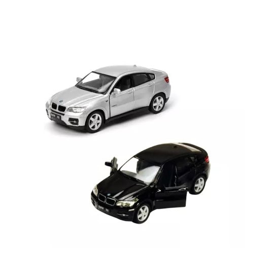Mașinuță BMW X6 metalică, model detaliat, pentru colecție și joacă, scara 1:38, recomandată pentru c.