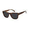 Ochelari de soare polarizati Polaroid, model PLD6252/S/X L9G, cu ramă tartarată și lentile negre.