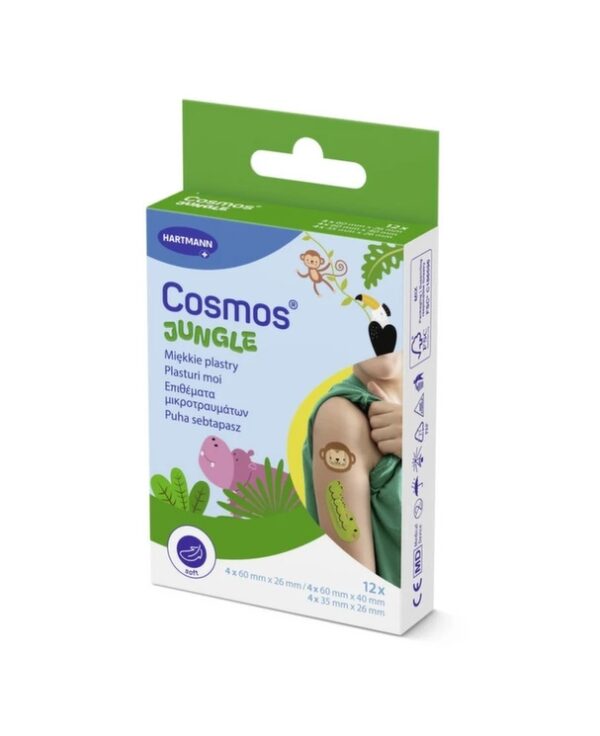 plasturi-cosmos-jungle-12-bucati-hartmann-O43769-farmacia-morpheus Plasturi Cosmos Jungle, 12 Bucati, Hartmann