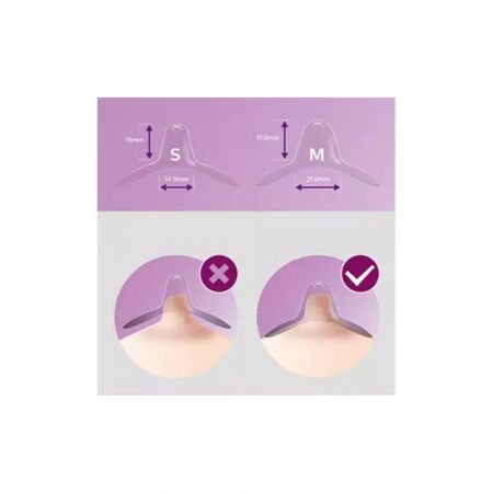 Protectoare pentru Mamelon, Marimea S, 2 Bucati, SCF153/01, Philips Avent