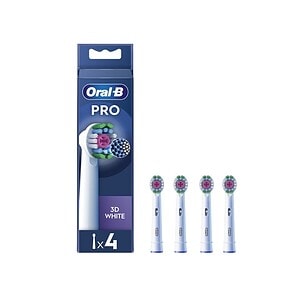 Periuță electrică pentru copii Oral-B Pro 3D White, set de 4 bucăți, pentru o igienă orală eficientă.