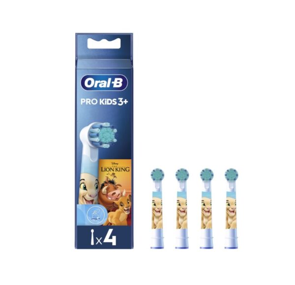 Periuță electrică pentru copii Oral-B Pro Kids Lion King, 4 bucăți, pentru o igienă orală eficientă.