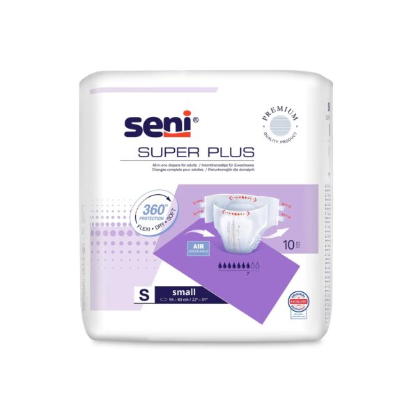 Scutece cu Sistem Inchis, Super Plus, Marimea S, 10 Bucati, Seni