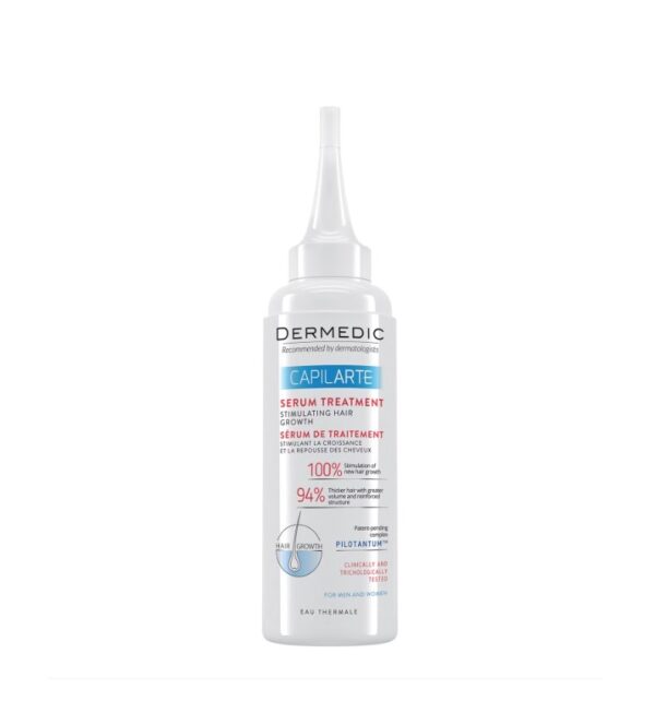Tratament pentru stimularea creșterii părului Capilarte Ser pentru stimularea creșterii părului, Dermedic Capilarte, 150 ml.