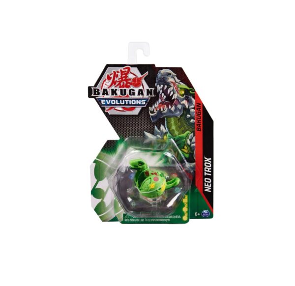 Figurina Bakugan Neo Trox, jucărie evolutivă pentru colecție și jocuri dinamice.