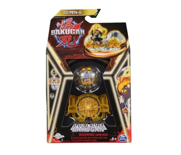 Figurina Bakugan Pen-G și figurina specială de atac pentru jocuri Bakugan.