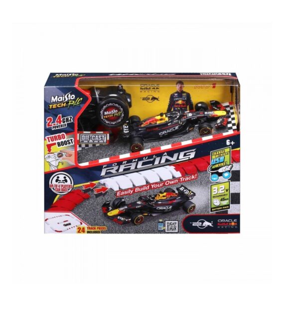 Mașinuță telecomandă Oracle Red Bull Racing, scara 1:41, pentru copii și colecționari.