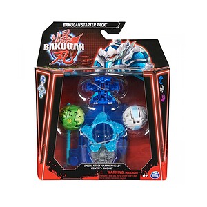 Set Bakugan starter cu Ventri Smoke și accesorii pentru joc și colecție.