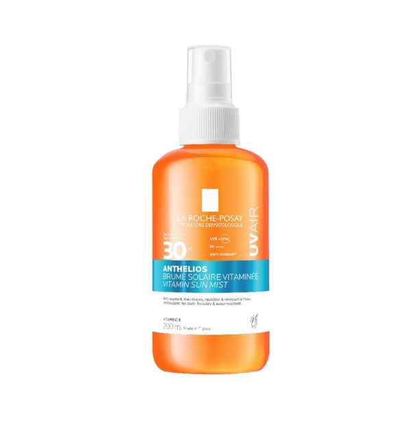 Spray Apă Solara Vitamine SPF 30 Spray Apă Solara cu Vitamine SPF 30, La Roche-Posay, pentru protecție solară UVA și UVB.