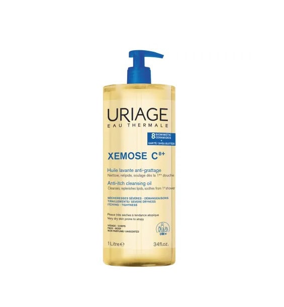 Ulei de curățare Xemose Uriage, 1000ml Ulei de curățare Xemose Uriage pentru piele sensibilă, 1000ml, cu formule anti-iritare și hidratare.