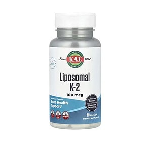 Liposomal K-2 pentru sănătate osoasă, 100 mcg, supliment alimentar.