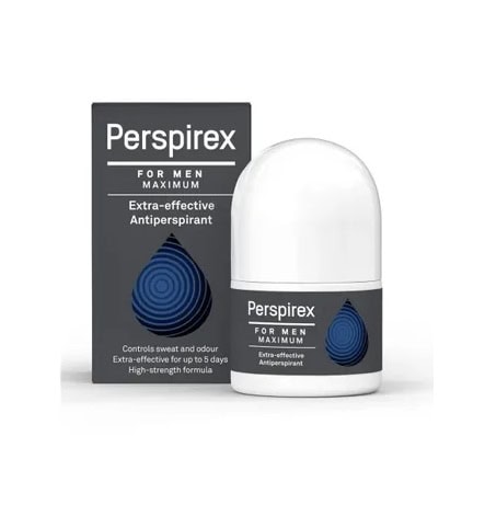 Antiperspirant Perspirex Men, 20ml, Riemann - soluție eficientă pentru transpirație excesivă.