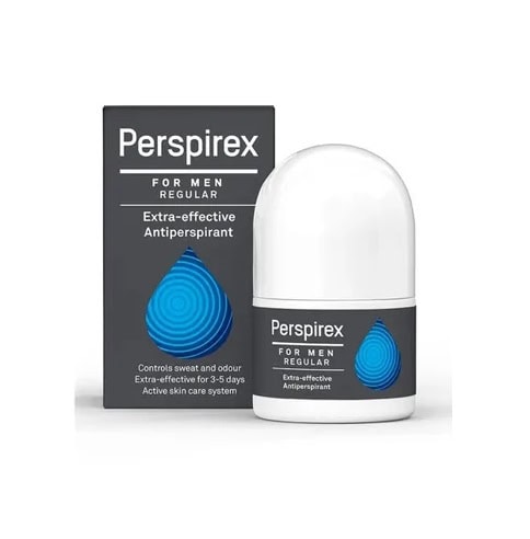 Roll-on antiperspirant Perspirex Men pentru controlul transpirației excesive.