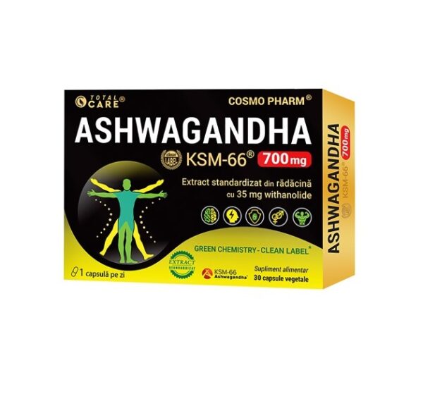 Ashwaganda KSM-66, 700 mg, 30 Capsule, Cosmopharm