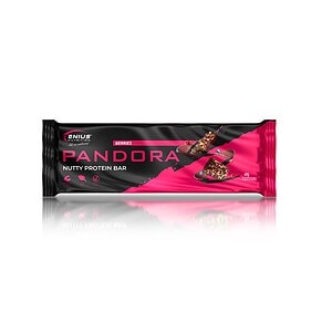 Baton proteic Pandora Nutty cu fructe de pădure, 40g, Genius Nutrition.