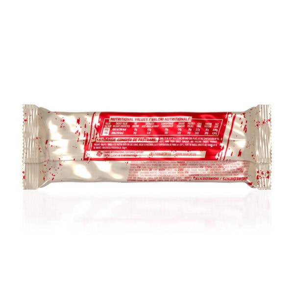 Baton proteic Warcry cu unt de arahide și caramel, ideal pentru gustări sănătoase și energizante.