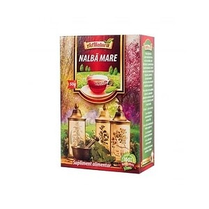 Ceai Flori de Salcam AdNatura, 50g, pentru relaxare și sănătate.