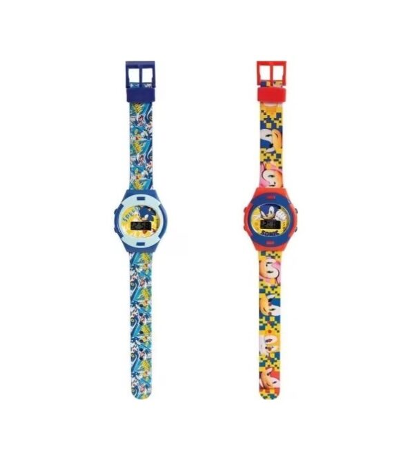Ceas digital Sonic, 3 ani, AS, pentru copii, design colorat și atractiv.