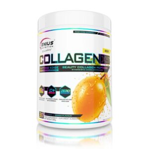 Supliment de colagen cu aromă de căpșune pentru frumusețe și sănătate.
