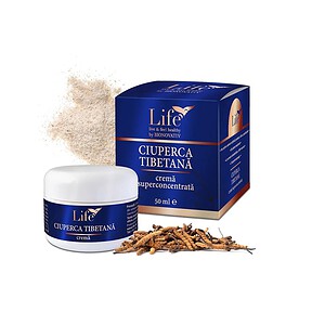 Cremă pentru tuse tibetană Life, 50 ml, cu ingrediente naturale, pentru calmarea tusei.