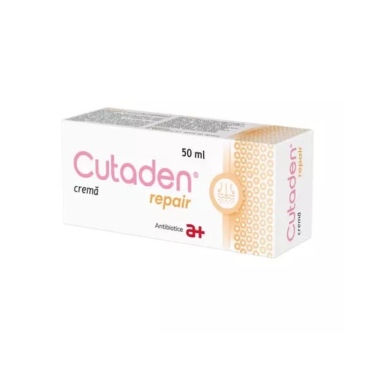 Cutaden Repair Crema, 50 ml, Antibiotice SA Crema Cutaden Repair, 50 ml pentru vindecarea pielii și tratamentul infecțiilor cutanate.