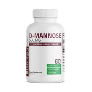 Capsulă D-Mannoza 500 mg pentru sănătate urinară, fără OMG, gluten sau soia.