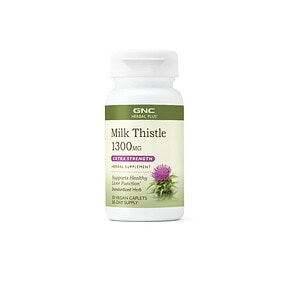 Supliment Milk Thistle 1300mg pentru sănătatea ficatului, susține funcția hepatică și detoxifierea o.