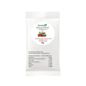 Fulgi de Ovaz Instant cu Merisoare de Padure Granulate Liofilizate, 50 g, DriedFruits
