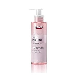 Gel de curățare Eucerin Anti-Pigment pentru piele uniformizată și radiantă.