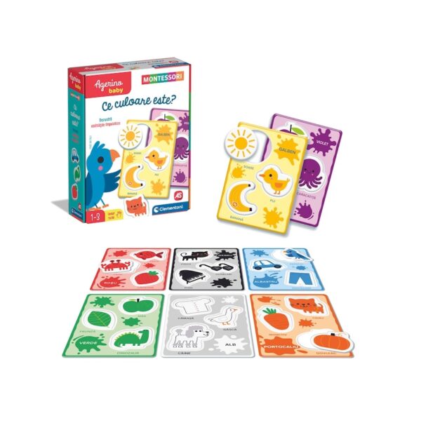 Joc educativ pentru copii 1-3 ani, dezvoltă abilități de recunoaștere a culorilor și animalelor, de.