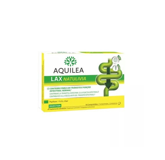 AQULEA Lax Natulivia, supliment natural pentru sănătatea digestivă și reglarea tranzitului intestina.