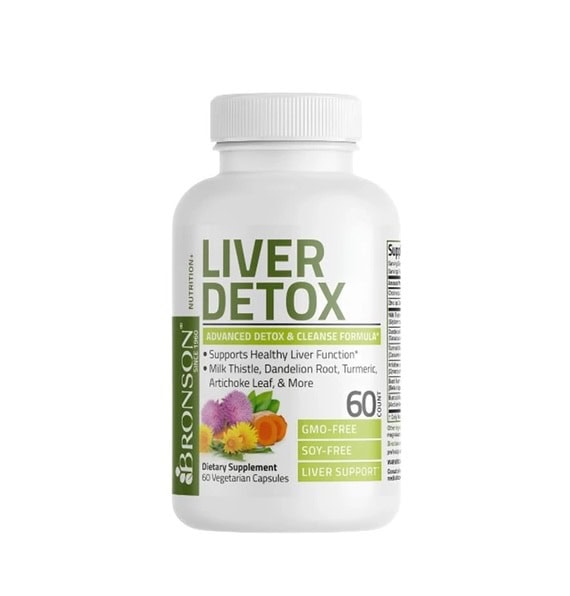 Detox hepatic natural, 60 capsule, Bronson.