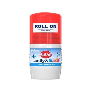 Autan Family & Kids Roll-on, 50ml, repelent insecte sigur pentru copii.