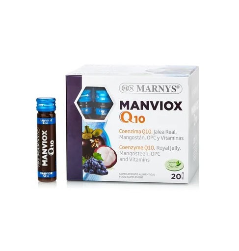 Supliment cu Q10, Royal Jelly, Vitamine și Minerale, 20 fiole x 11 ml, Marnys.