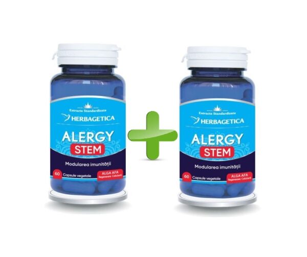 Capsule Alergy Stem pentru alergii și imunizare, pachet de 120 capsule.