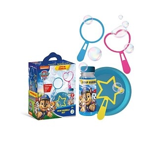 Set de jucării Paw Patrol cu figurine, palete și bule de săpun pentru copii.