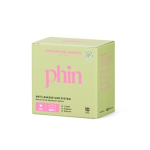 Absorbante Phin cu Fibre Naturale din Bambus Absorbante de zi cu fibre naturale din bambus, 10 bucăți, Phin.