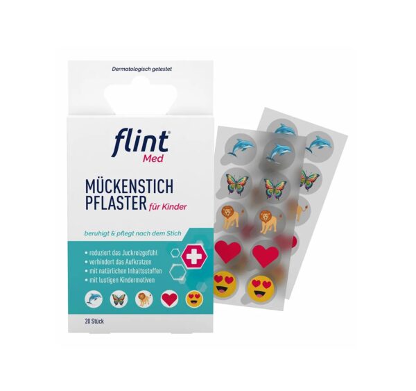 Plasturi Flint Med pentru insecte, 20 buc, siguranță și confort pentru copii.