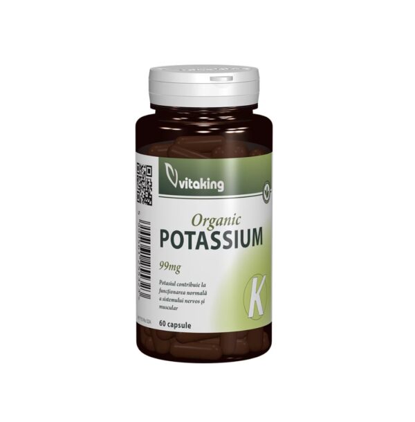Potasiu, 99 mg, 60 Capsule, Vitaking