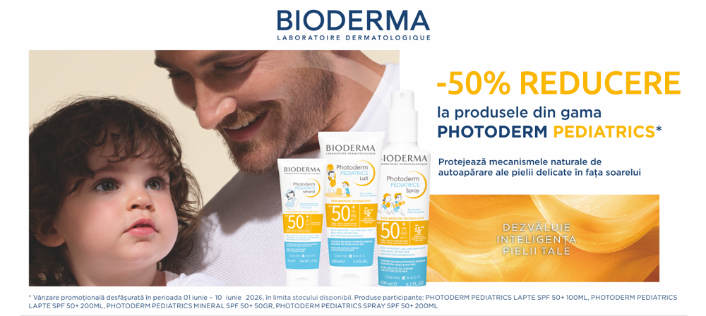 -50% Bioderma Pediatrics Iunie 2026